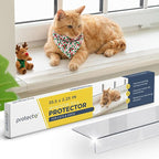 PROTECTO Window Sill Protector from Dogs 35.5 x 2.25 Clear Window Guards from Cats Scratching, Chewing & Clawing | Keep Your Sills Smooth & Paws Safe | Ultra Strong Window Sill Cover Protection