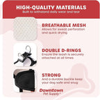 Downtown Pet Supply Step in Dog Harness for Small Dogs No Pull, Small, Doodle - Adjustable Harness with Padded Mesh Fabric and Reflective Trim - Buckle Strap Harness for Dogs