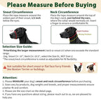 BARKLESS Sturdy No Pull Head Collar for Medium Large Dogs, Gentle Reflective Head Halter with Safety Link, Adjustable Nylon Dog Training Muzzle Leash for Walking Control (Green, M)