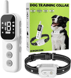 Dog Shock Collar, Dog Training Collar with Remote Control 3300FT Range, Electric Collar with Smart Light, Rechargeable Waterproof E Collar for Small Medium Large Dogs