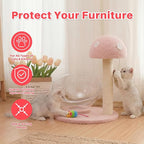Mushroom Shaped Cat Scratching Post – Durable Sisal Material for Scratching, Climbing, and Energy Release – Stable Base, Ideal for Play and Sleep – Perfect for Active Cats and Kittens