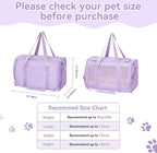 PETSFIT Large Cat Car Carrier with Patented Safety Buckles(19 x 12 x 12) – Roomy Escape-Proof for Safe Driving, Lockable Zippers & Safety Tether, Soft-Sided Travel Carrier for Road Trips & Vet Visits