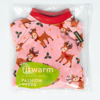 Fitwarm Christmas Reindeer Dog Pajamas, Christmas Clothes for Small Dogs Girl, Holiday Pet Outfit, Pink, Red, Small