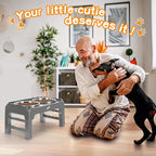 Elevated Bowls, 4 Height Adjustable Raised Stand With 2 Thick 50oz Stainless Steel Food Bowls, Non-Slip Feeder for Large Medium Dogs, Adjusts to 3.7", 9.2", 10.75", 12.36" Grey