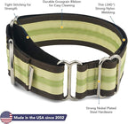 If It Barks - 1.5" Martingale Collar for Dogs - Adjustable - Nylon - Strong and Comfy - Ideal for Training - Made in USA - Large, Key Lime Pie