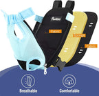 Pawaboo Pet Carrier Backpack, Adjustable Pet Front Cat Dog Carrier Backpack Travel Bag, Legs Out, Easy-Fit for Traveling Hiking Camping for Small Medium Dogs Cats Puppies, Large, Blue