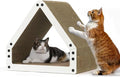 House Cat Scratcher Lounger, Reversible Scratcher, Durable & Long-Lasting, Cat Cardboard Scratcher, Large Cat Scratching Pad, Scratching Board, Scratch Pad for Indoor Cats, White