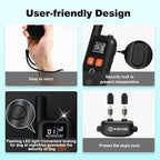 3 Dogs Shock Collar with Remote 3 Pack-3300FT Dog Training Collar with Fashlight, IPX7 E Collar with Double Shock for Small Medium Large Dogs(5-150lbs)-4 Training Modes, Adjustable Strap, Rechargeable