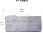 Soft Cat Dog Window Sill Pet Pad Perch,Fluffy Windowsill Dog Pet Mat Pillow Seat Bed, Cat Dog Cushion for Window Sill Mat (Gray, 12"x24")