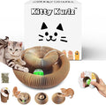 Kitty Kurlz Cat Toy, Reversible Infinity Style Magic Organ Cat Toy Made from Recycled Corrugated Cardboard Long Lasting (C-Shaped).