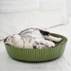 Nest Cat Scratcher Lounge Bed - for Rubbing, Resting, and Scratching (Assembled Bundle, Yosemite Green)