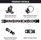 Hikiko Martingale Collar for Dogs with Buckle for Small Medium Large Dogs Soft Nylon Daisy Dog Collars Walking Training（Pure Daisy,Medium）