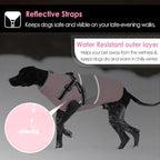 AOFITEE Dog Coat, Warm Dog Jacket with Harness Built in, Waterproof Coats for Small Dogs, Dogs Winter Coat Puffer Jacket with Zipper & Fleece Collar, Pet Snowsuit Sweater for Chihuahua Yorkshire, XS