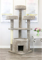 Cat Tree for Large Cats - Extra Large Cat House with Scratching Posts & Perches