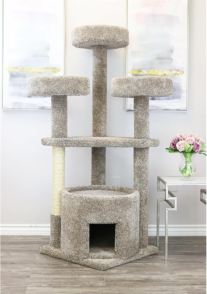 Cat Tree for Large Cats - Extra Large Cat House with Scratching Posts & Perches