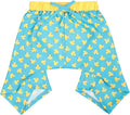 HDE Dog Swim Trunks Hawaiian Board Shorts Beach Pool Swimsuit for XS to XXL Dogs Teal Rubber Ducks - XXL