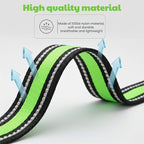 Dog Training Collar Replacement and Shock Collar Strap - 3/4 Inch Wide Adjustable Nylon Band with Reflective Replacement Strap for E Collar and Bark Collar (Green)