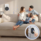 Wireless Door Bells for Homes Doorbell Chime Kits with 1 Transmitter 1 Receiver - Waterproof Operating at 1000ft Range - 48 Ringtones 4 Volume Levels LED Flash - Door Bell for Classroom Black