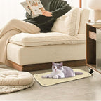Huakaile Sisal Cat Scratch Pad for Indoor Cats, 19.6" x 9.8" Mountable Cat Wall Scratcher Carpet, Perforated Cat Scratch Furniture Protector for Couch Corner Door Sofa Climbing Hanging (2 Pack)