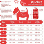 Winter Warm Dog Jacket for Small Medium Dogs Cat Cold Weather Coats with Harness Paded Dogs Fleece Vest Waterproof Windproof Dog Snow Jacket Pet Puppy Clothes (Red,M)