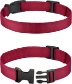 PetJoy Replacement Collar Strap for Bark and Shock Collars, 8-27 Inches Adjustable E-Collar (2-Pack Blue & Red)