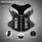 Extra Small Dog Harness, No-Pull Pet Harness with 2 Leash Clips, Adjustable Soft Padded Dog Vest, Reflective No-Choke Pet Oxford Vest with Easy Control Handle for XSmall Dog Breeds, Black, XS
