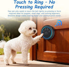 Soft Ring Blk Dog Bells to Go Outside - Wireless Dog Door Bell with 1000ft Range, 60 Melodies, LED, Waterproof Potty Training Bell for Dogs - Dog Door Bells for Potty Training(2 Bells & 1 Receiver)