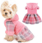 Dog Hoodie Dog Sweater Puppy Clothes for Small Dogs Boy Girl Pet Hoodies for Dogs Cold Weather Doggie Coats Fall Doggy Sweatshirt for Chihuahua Yorkie Cat Sweater Costumes, XS, Pink