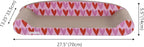CSR1004A Montego 27.5" Coastal Patterned Cardboard Lounge Bed Cat Scratcher with Catnip, Pink/Red