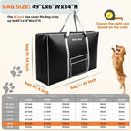 Heavy Duty Dog Crate Bag with Adjustable Shoulder Strap, 1680D Waterproof Storage & Carry Case for Large 48 Inch Collapsible Crates, Playpens, Pet Beds, 100 Lb Capacity.