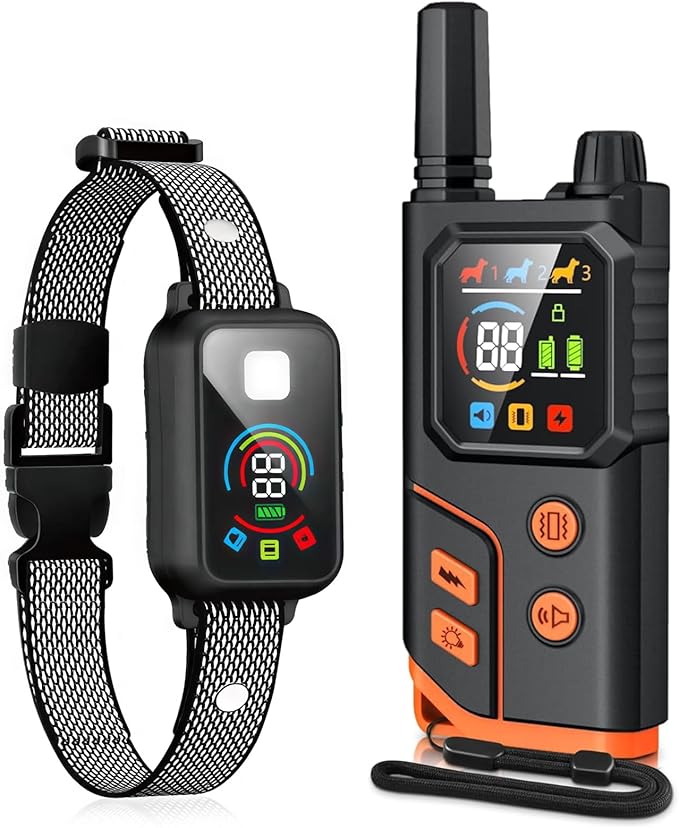 2026 New Dog Shock Collar - 4200FT Dog Training Collar with Remote Innovative IPX7 Waterproof with 4 Training Modes, Rechargeable E-Collar for All Breeds