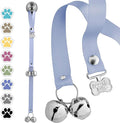 PoochieBells Dog Door Bells for Potty Training, Quick & Easy Puppy Potty Training Method Included, Handcrafted in USA with Loud, Paw-Safe Bells, Wisteria
