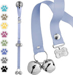 PoochieBells Dog Door Bells for Potty Training, Quick & Easy Puppy Potty Training Method Included, Handcrafted in USA with Loud, Paw-Safe Bells, Wisteria