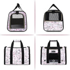 Petmolico Cat Carrier Soft-Sided Pet Bag for Small Medium Cats Puppies 16LBs - Airline Approved Pet Travel Carrier 3 Open Doors (Medium,Mixed Pink)