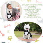Weewooday Dog Tuxedo and Bandana Set Dogs Formal Tuxedo Pet Wedding Party Suit Wedding Bow Tie Shirt for Birthday Costumes(Cute Style,Medium)