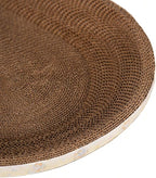 Càt Scràtcher Cardboard, Raised Edge Design, 1 Piece, Large Cat Scratcher Cardboard, Oval Indoor Cat Scratcher Bed, Blends with Home Decor, for Small Large Kitten Play Sleep Outdoor Home Living Room