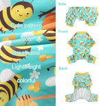 Dog Pajamas Pjs Spring Summer Dog Clothes for Small Dogs Girl Boy, Soft Stretchy Tiny Chihuahua Yorkie Puppy Clothes Doggie Onesies Cat Pet Jammies Outfit, Brown Monkey, XXL
