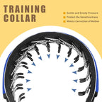 Martingale Collar for Dogs, No Pull Dog Collar for Large Medium Dogs, Reflective Anti Pull Dog Collar with Buckle, Adjustable Heavy Duty Nylon Slip Collar for Training Walking 1.8 Inch Wide S Blue
