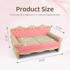 SONGWAY Cardboard Cat Scratcher Bed - Couch Shaped Cat Scratching Board, Cute Lounge Bed Scratching Pad for Indoor Cats Resting Playing