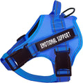 voopet Service Dog Harness,Emotional Support Pet Vest Harness,Reflective Breathable and Adjustable No-Pull ESA Dog Harness for Small Medium Large Dogs (with 4 PCS Removeable Tags) X-Small (Pack of 1)