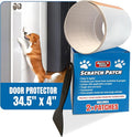 MATCH 'N PATCH Door Protector – Scratch Protectors for Pets – Transparent Shield for Pet Scratches - Self-Adhesive & Easy to Apply, Includes Application Scraper – 34.5 x 4 Inches, 2 Patches