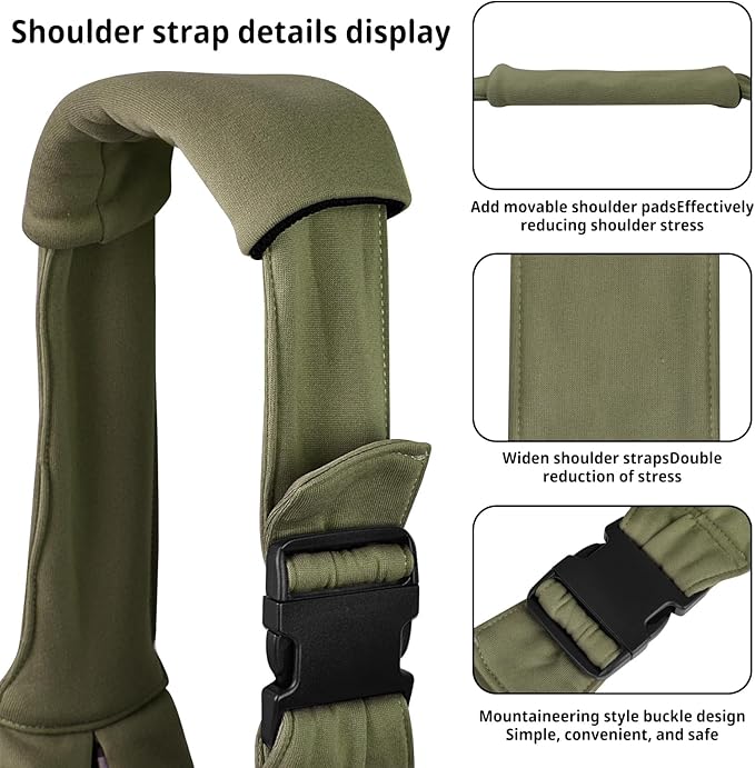 CUBY Dog and Cat Sling Carrier - Hands Free Adjustable Small Pet Sling - Soft Pouch and Tote Design - Suitable for Puppy, Small Dogs Cats Outdoor