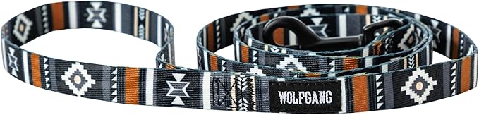 Wolfgang Heavy Duty Dog Leash, Pull-Tested for Walking & Training, NewMoon Print, Small