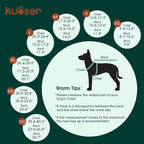 Kuoser Dog Winter Coat, Reversible Waterproof Dog Jacket with Reflective Strip, Warm Dogs Fleece Vest Adjustable Doggy Cold Weather Clothes Plaid Christmas Outfit Pet Apparel for Small Dogs, Green XS