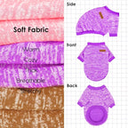 3 Pack Dog Sweaters for Small Dogs Girl Boy Winter Fleece Clothes Warm Soft Dog Sweatshirt Outfit for Dogs Cats Pet Apparel