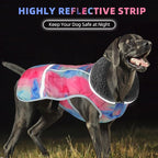Doglay Dog Coat, Waterproof Dog Jacket Pet Winter Coat for Cold Weather with Thicken Furry Collar, Reflective Puppy Winter Jacket Warm Fleece Lining for Small Medium Large Pets