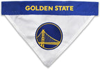 Pets First NBA Golden State Warriors Reversible Bandana Size XX-Large for Dogs & Cats. 2 Sided Sports Bandana, Premium Embroidery Team Logo, Many NBA Teams Available