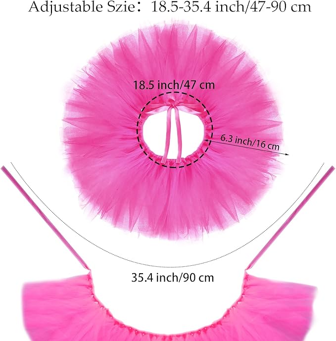 2 Pcs Dog Tutu Dress with Pearl Crown for Small Medium Pet Cat Dog Halloween Costume Dress for Ballet Birthday Party Wedding Photo Prop