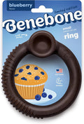 Benebone Ring Durable Dog Chew Toy for Aggressive Chewers – Limited Edition Blueberry Flavor, Small