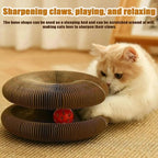 Twisty Paws Cardboard Cat Toy – 2025 Upgraded Foldable Cardboard Cat Scratcher, Durable Honeycomb Design 2-in-1 Interactive Toy for Cats’ Play, Rest & Exercise (2)